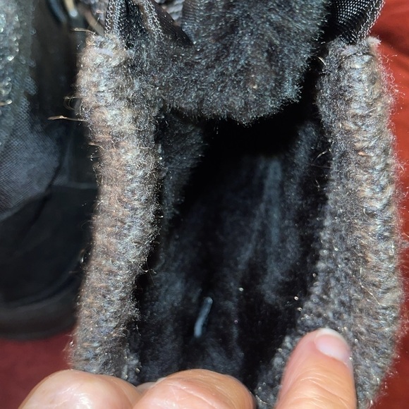 YUU ABALEE STYLE Black water resistant winter boots, women’s 8.5M suede leather - Picture 6 of 12